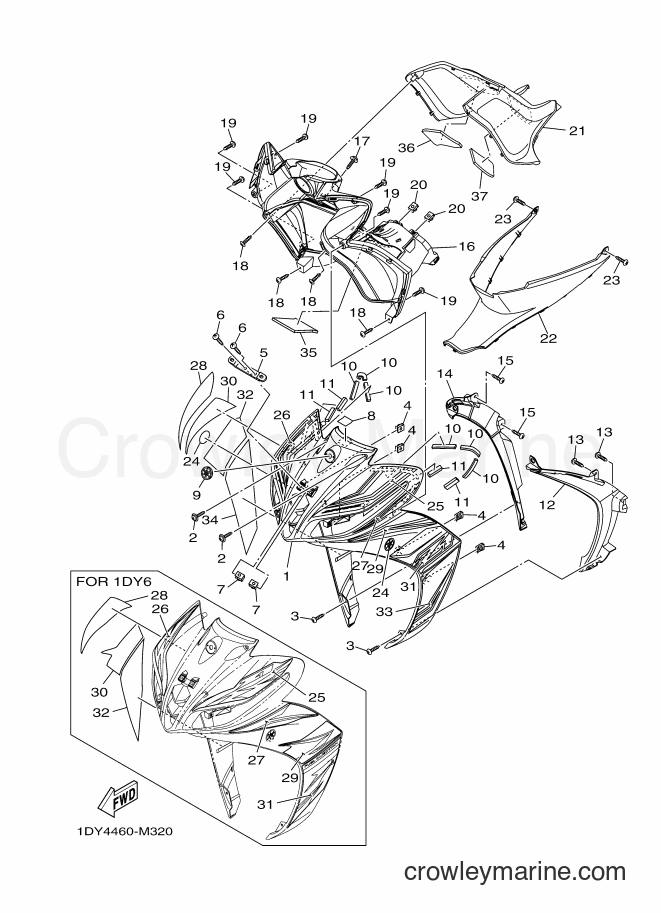 2013 Scooter T115FSEC - T115FSEC (1DY6) [010] - LEG SHIELD