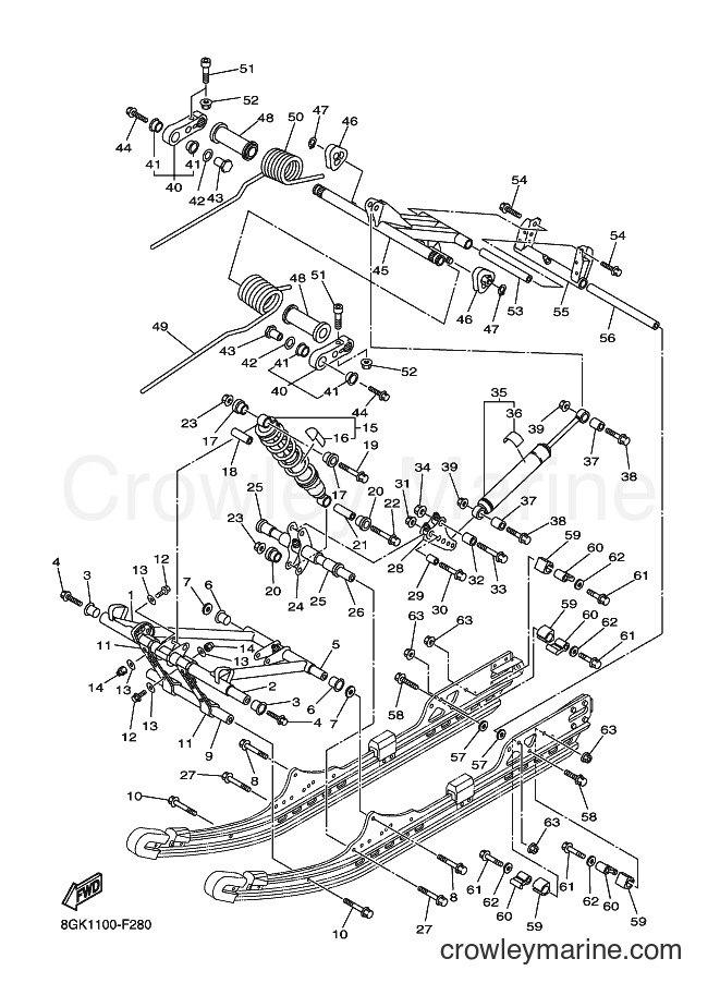 2007 Snowmobile RT50PZ - RT50PZ (8GK2) [010] - TRACK SUSPENSION 2