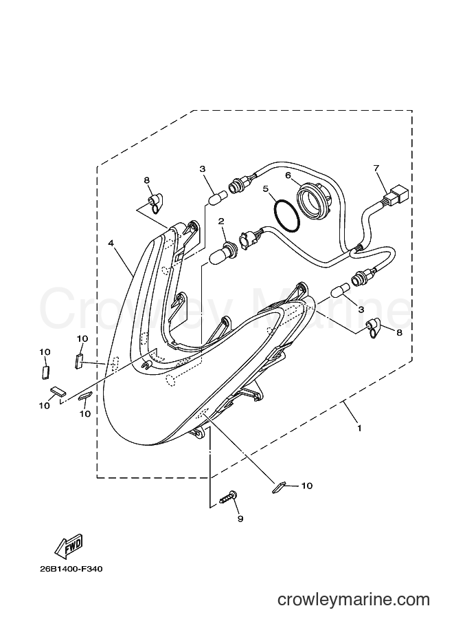 Yamaha Motors AL115S (4C99) [010] - HEADLIGHT