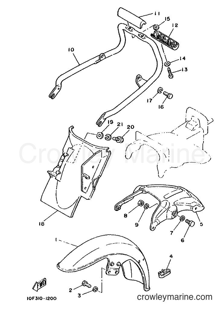 1989 Street Bike SR125 - SR125 (3MW2) [99A] - FENDER