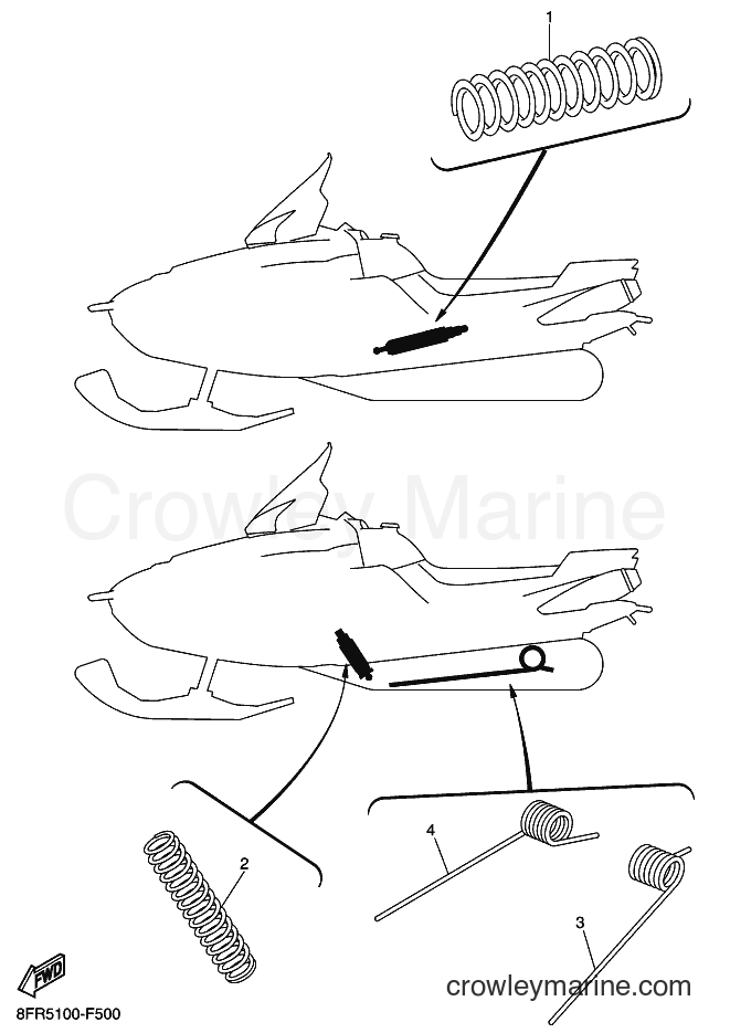 2007 Snowmobile RX10RS - RX10RS (8GU2) [010] - ALTERNATE REAR SUSPENSION