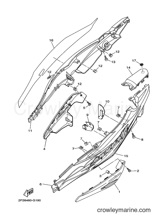 Yamaha Motors T110SEC (30C2) [010] - SIDE COVER