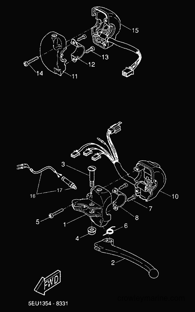 Yamaha Motors YH50 (5FV3) [020] - HANDLE SWITCH & LEVER