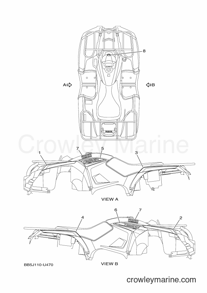 2019 ATV YFM450FWBD - YFM450FWBD (BB5L) [010] - GRAPHICS