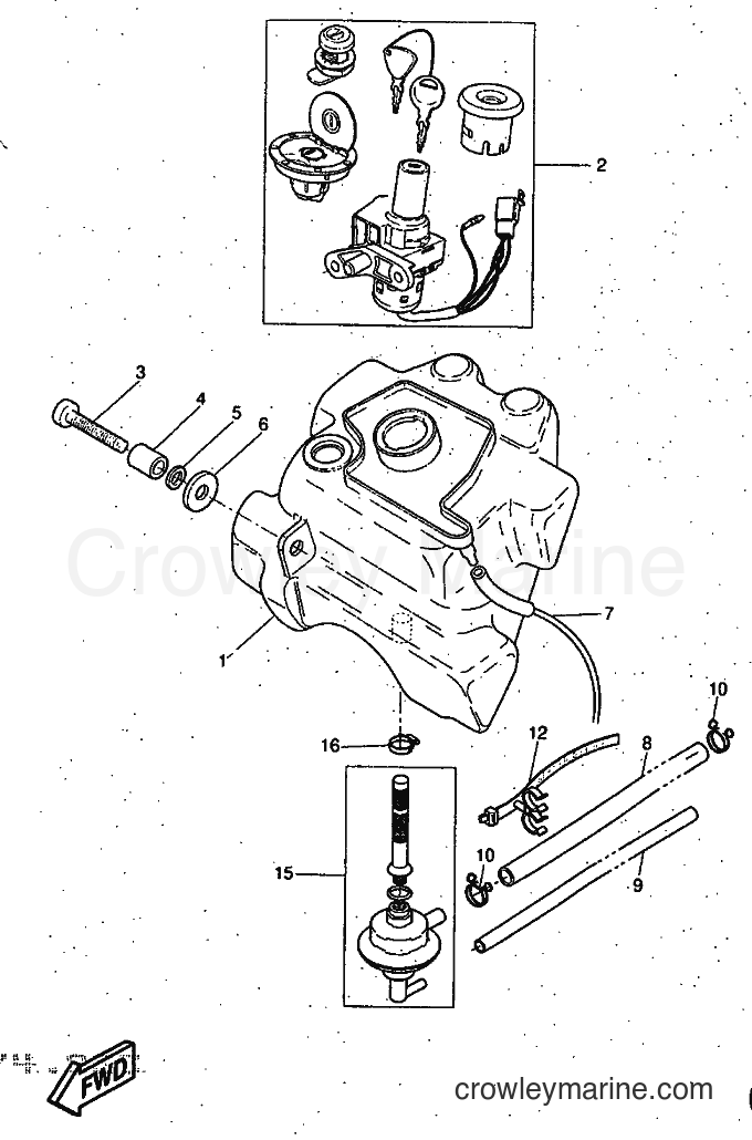 1997 Scooter YQ50 - YQ50 (5CL1) [999] - FUEL TANK