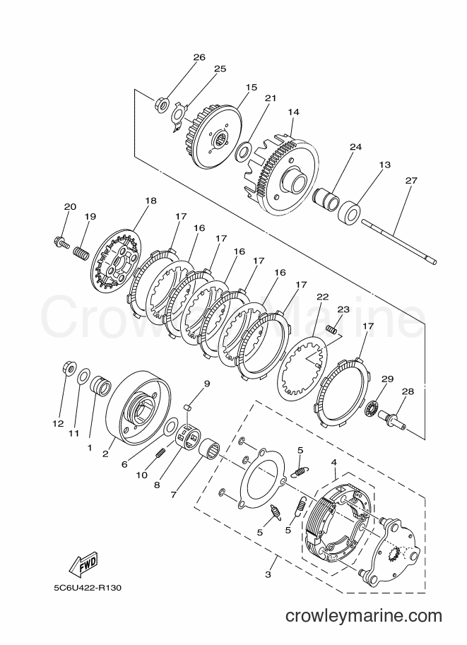2018 Scooter T110LEC - T110LEC (B6A6) [010] - CLUTCH