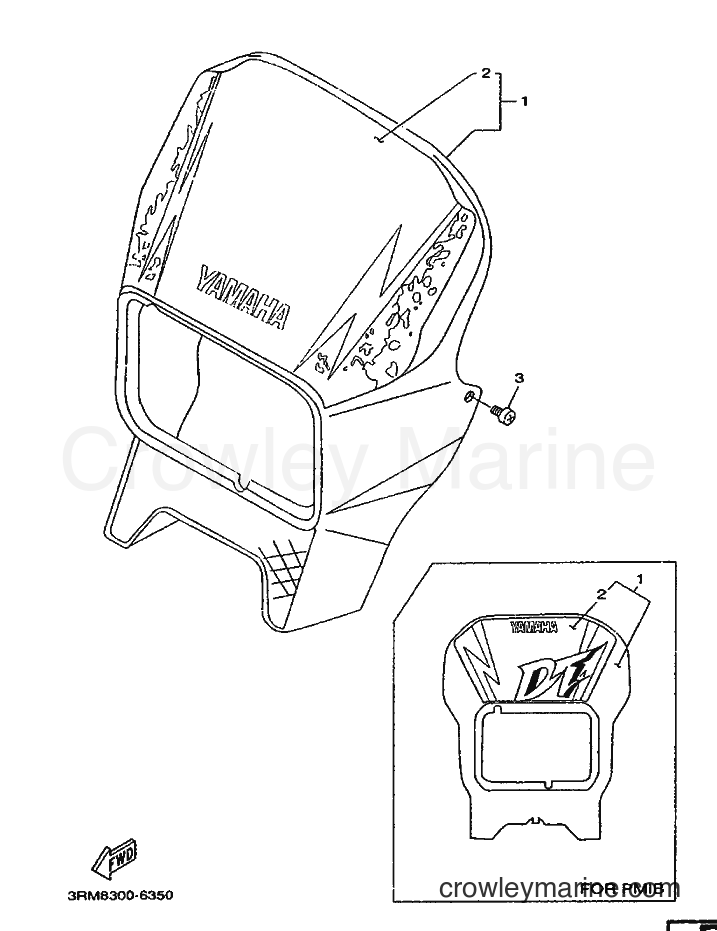 Yamaha Motors DT125R (3RM8) [030] - COWLING 1