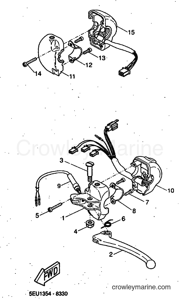 1999 Scooter YH50 - YH50 (5JB1) [010] - HANDLE SWITCH & LEVER