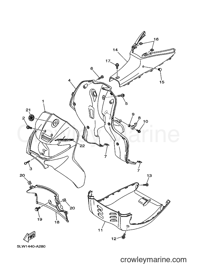2003 Scooter AT115 - AT115 (5VD1) [010] - STEERING HANDLE & CABLE