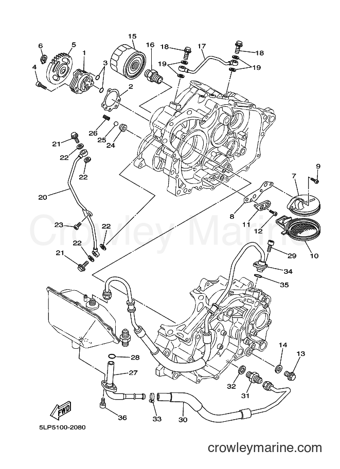 2002 ATV YFM660R - YFM660R (5LP7) [010] - OIL PUMP
