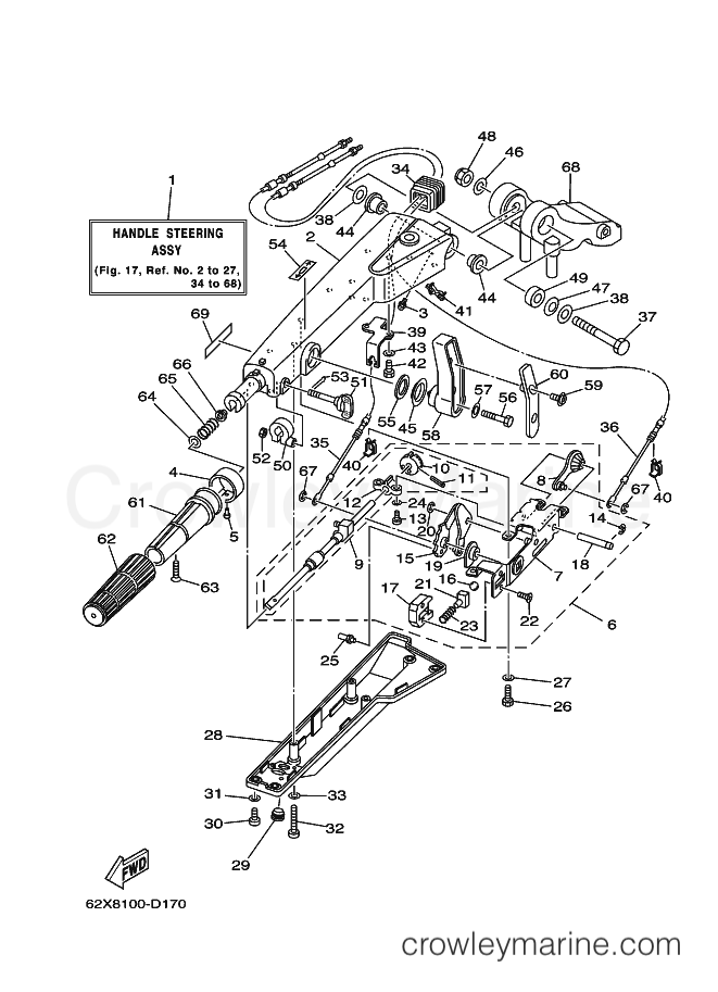 Yamaha Motors 40VETOL (63DC) [070] - STEERING