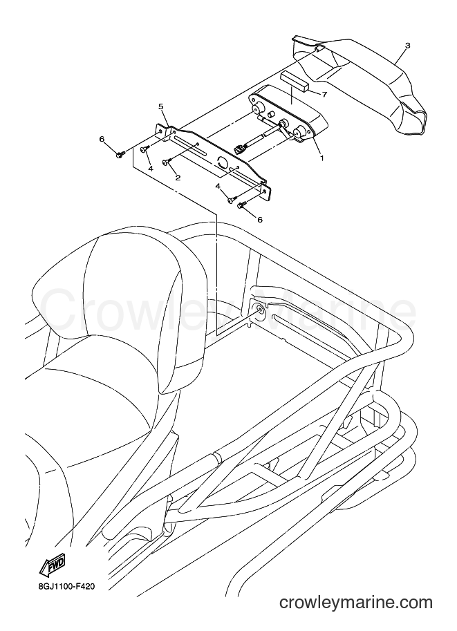 2011 Snowmobile RPZ50MP - RPZ50MP (8GRA) [010] - TAILLIGHT