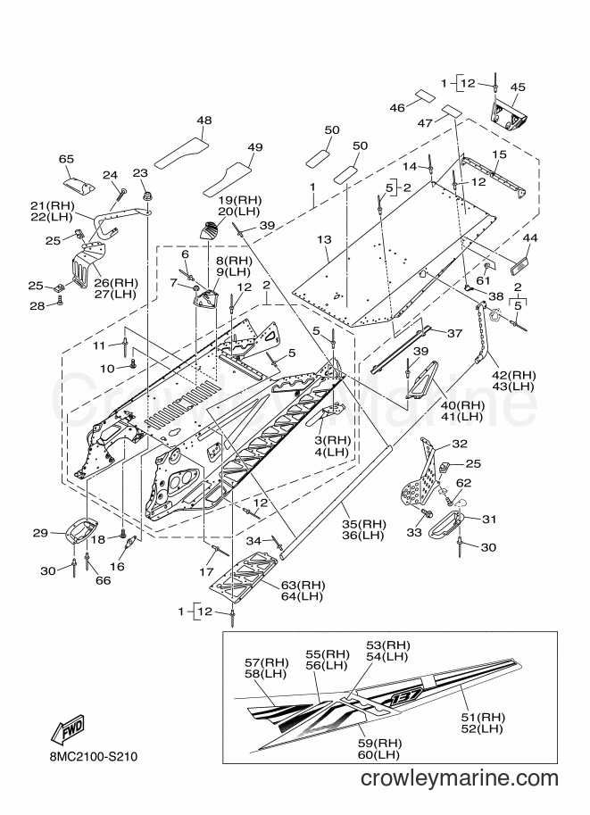 2017 Snowmobile SRS10XL37 - SRS10XL37 (8MC2) [010] - FRAME 2