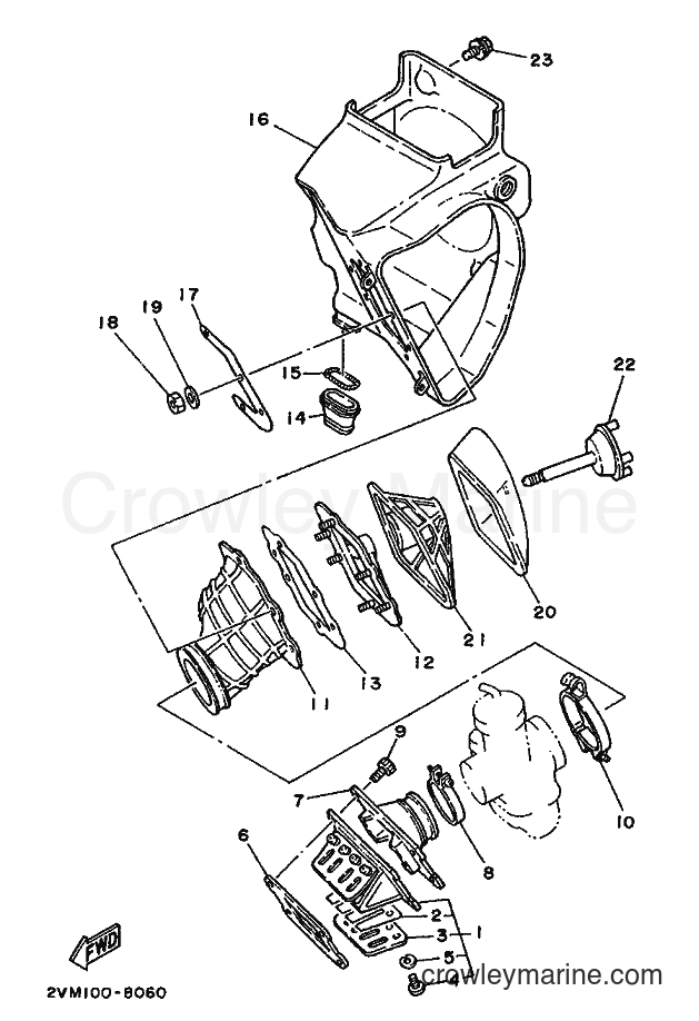1988 Dirt Bike YZ250 - YZ250 (2VM0) [010] - INTAKE
