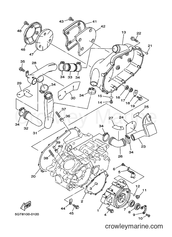 2000 ATV YFM600FWA - YFM600FWA (5GTB) [020] - CRANKCASE COVER 1