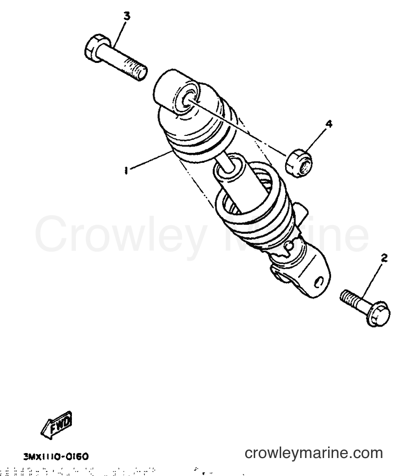1992 Scooter CW50 - CW50 (4BX2) [999] - REAR SUSPENSION