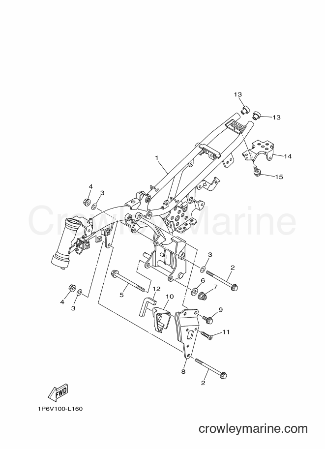 2013 Dirt Bike TT-R50E - TT-R50E (2CJ2) [010] - FRAME