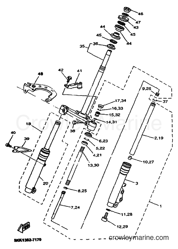 Yamaha Motors YN50M (5MRG) [010] - FRONT FORK