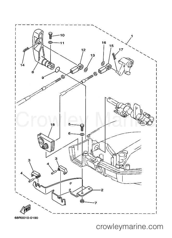 Yamaha Motors F6A (68R) [020] - REMO CON ATTACHMENT
