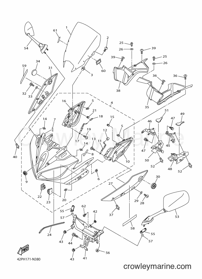 Yamaha Motors FZ8-S (42PH) [010] - COWLING