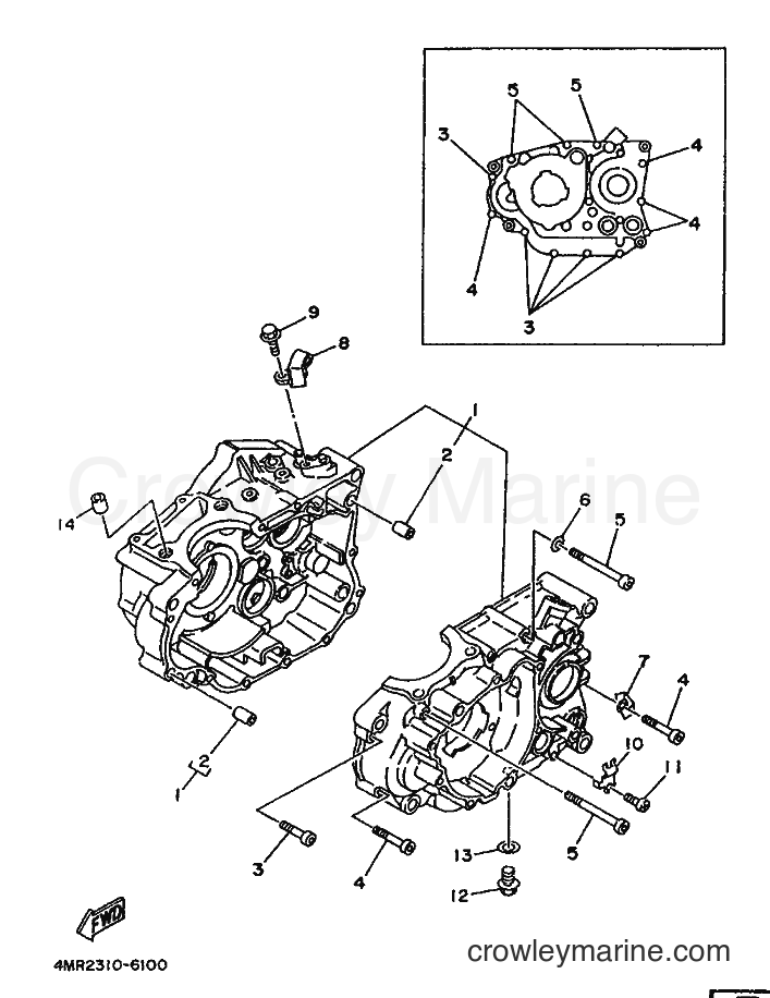 1996 Dirt Bike TT250R - TT250R (4MR2) [999] - CRANKCASE