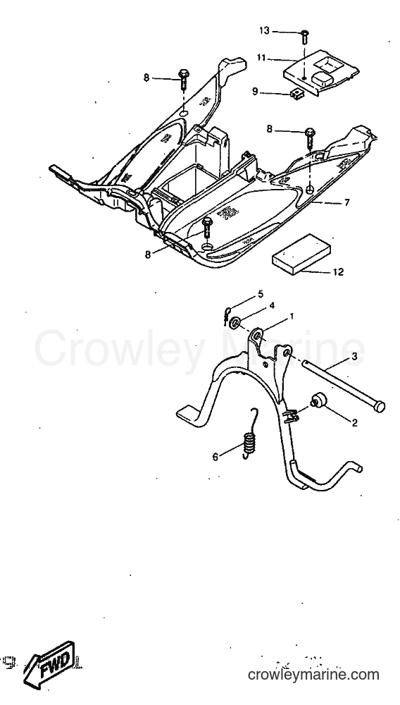 1998 Scooter YQ50 - YQ50 (5CK2) [010] - STAND & FOOTREST
