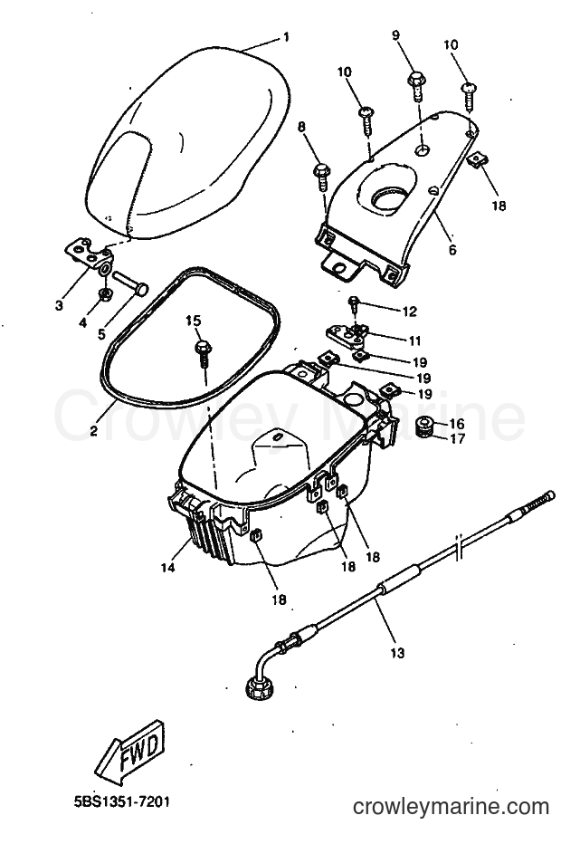 1999 Scooter YQ50 - YQ50 (5HE8) [010] - SEAT & CARRIER