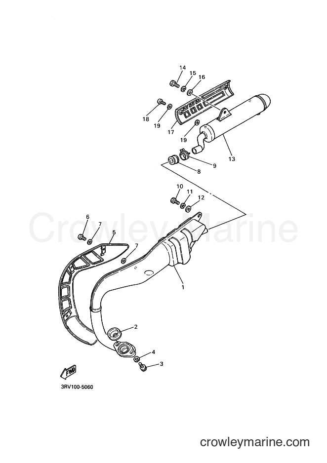 1995 Dirt Bike PW80 - PW80 (4BC5) [050] - EXHAUST