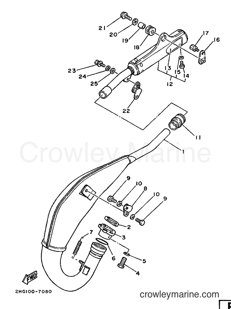 Yamaha Motors YZ125 (2HG) [999] - EXHAUST