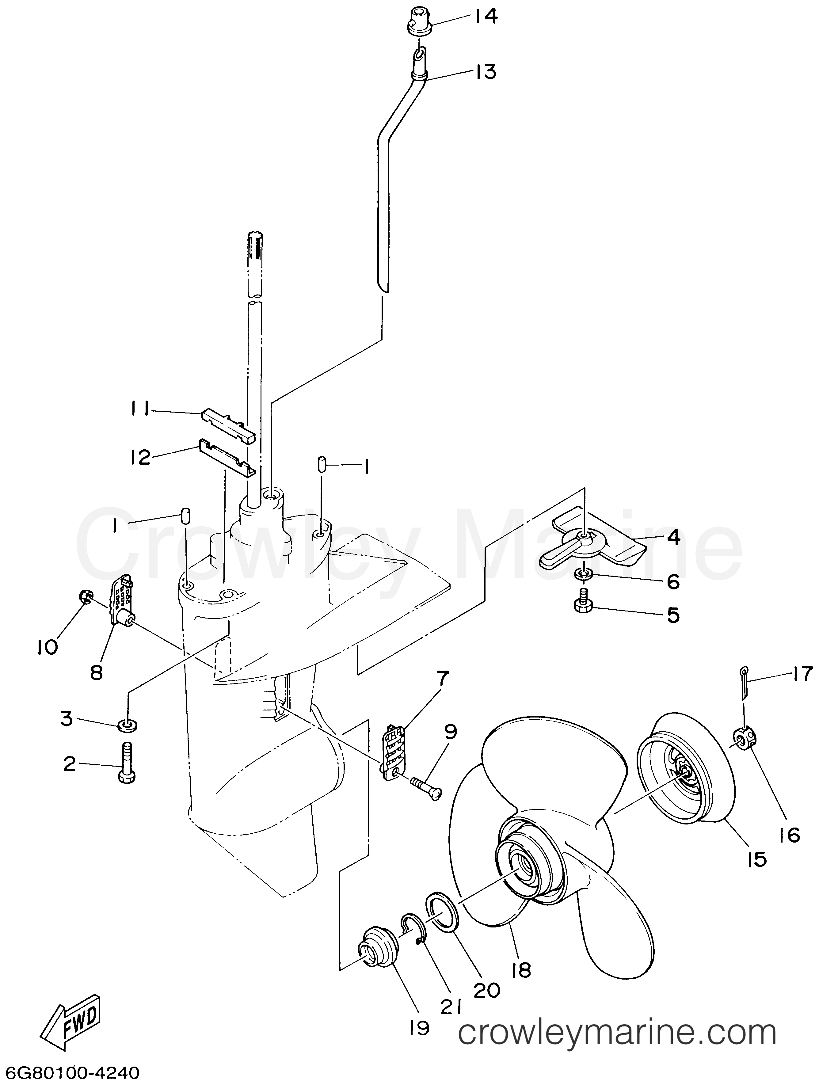 Yamaha Motors T9.9ELHA - LOWER CASING DRIVE 2