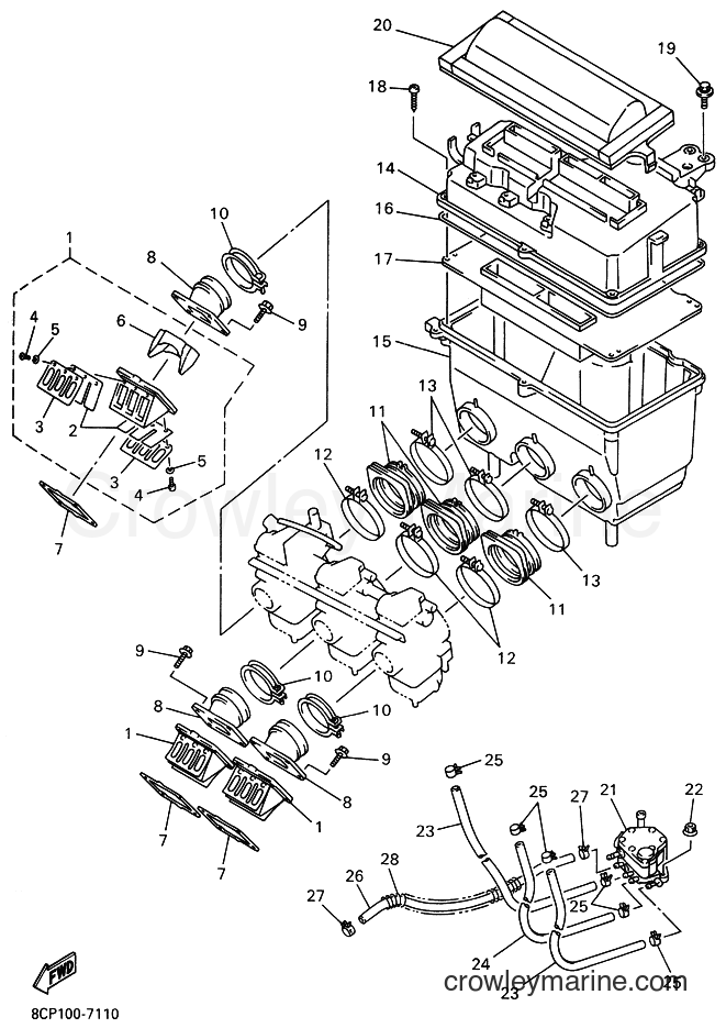Yamaha Motors VX600LT (8CS1) [999] - INTAKE