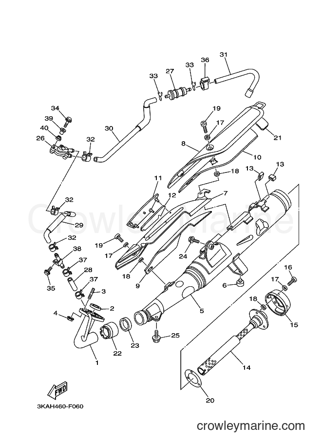Yamaha Motors RX-K (3KAH) [010] - EXHAUST