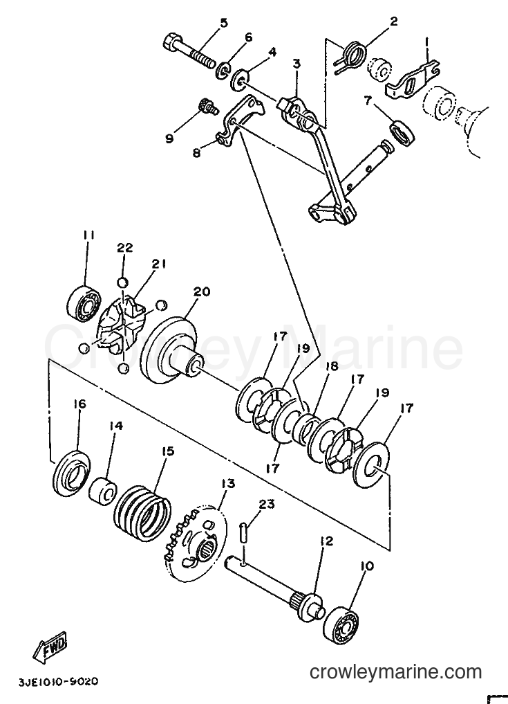 1990 Dirt Bike YZ250 - YZ250 (3SP2) [030] - GOVERNOR