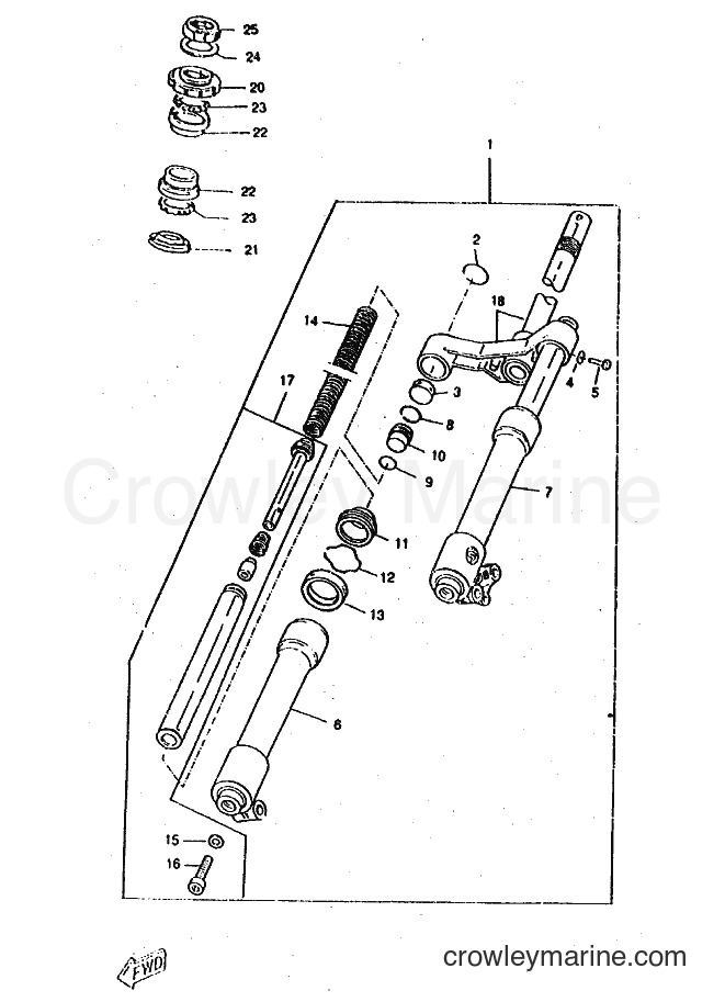 Yamaha Motors CW50RS (4VB4) [010] - FRONT FORK