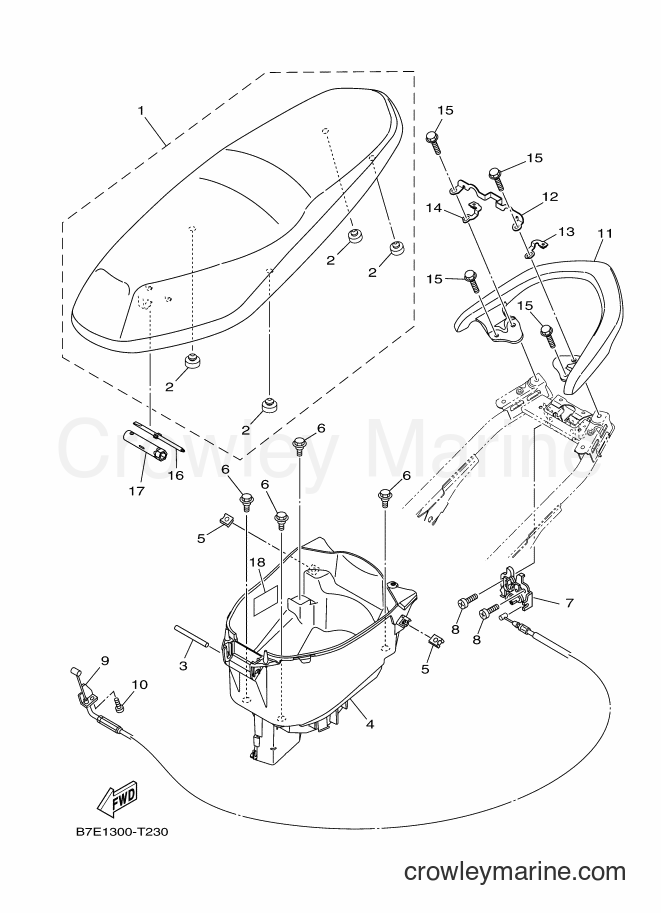 2018 Scooter T115FL-5C - T115FL-5C (B7E1) [010] - SEAT