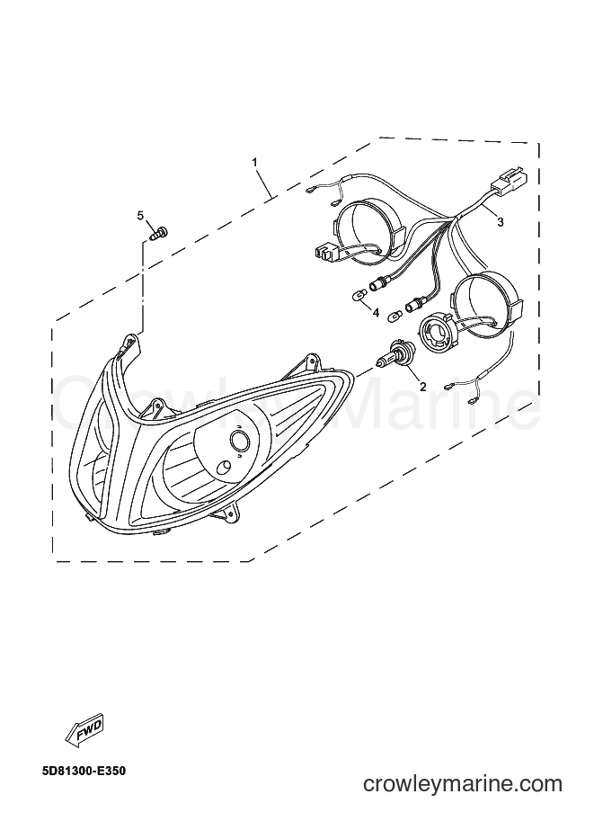 Yamaha Motors YP125E (5D81) [040] - HEADLIGHT