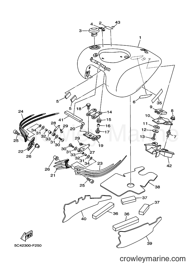 2007 Cruiser XV1900A - XV1900A (5C42) [010] - FUEL TANK