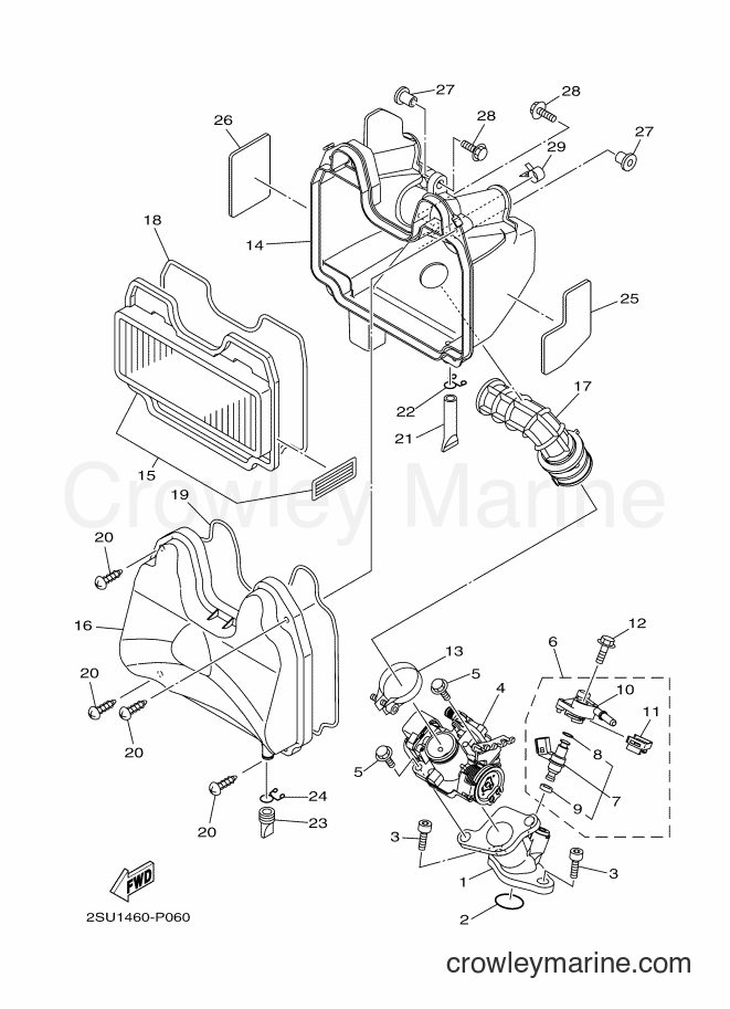 Yamaha Motors T115FSE (2SU3) [010] - INTAKE