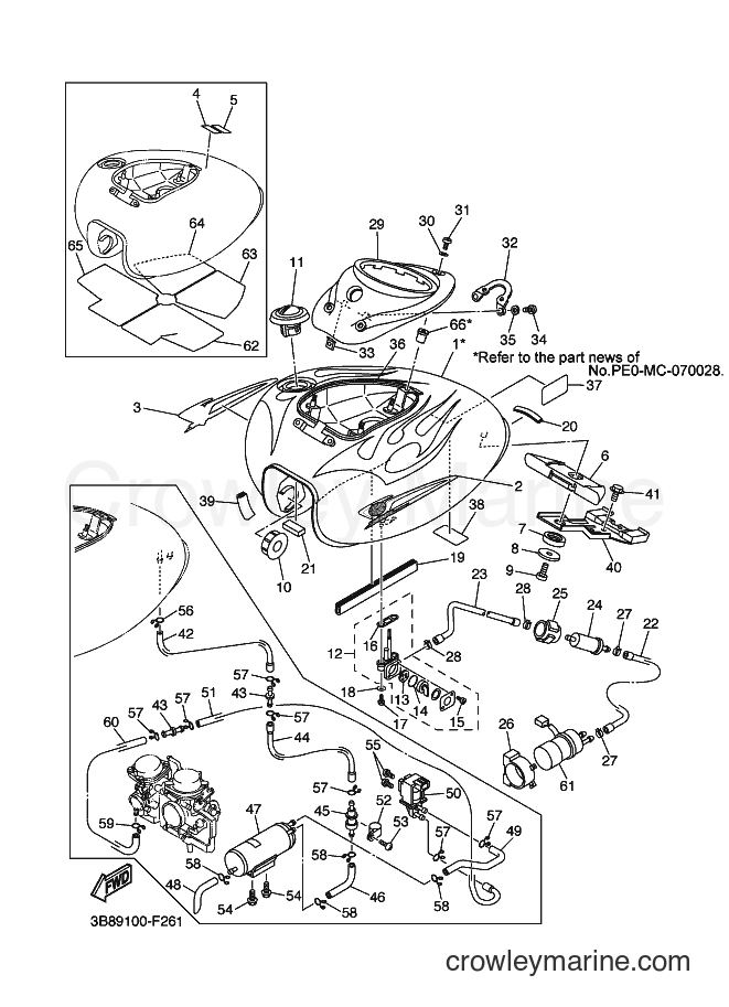 2007 Cruiser XVS1100 - XVS1100 (3B8B) [010] - FUEL TANK