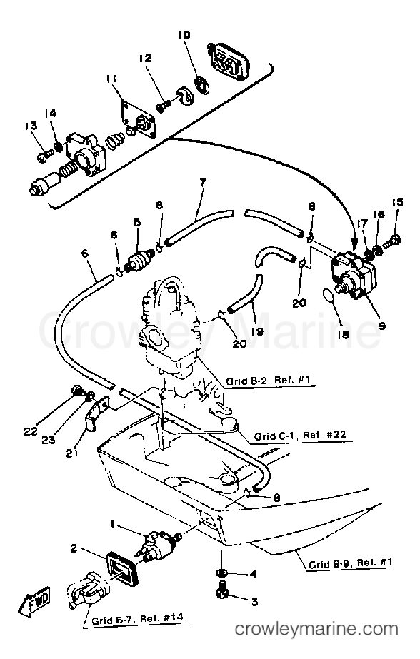 Yamaha Motors FT9.9XJ - FUEL SYSTEM