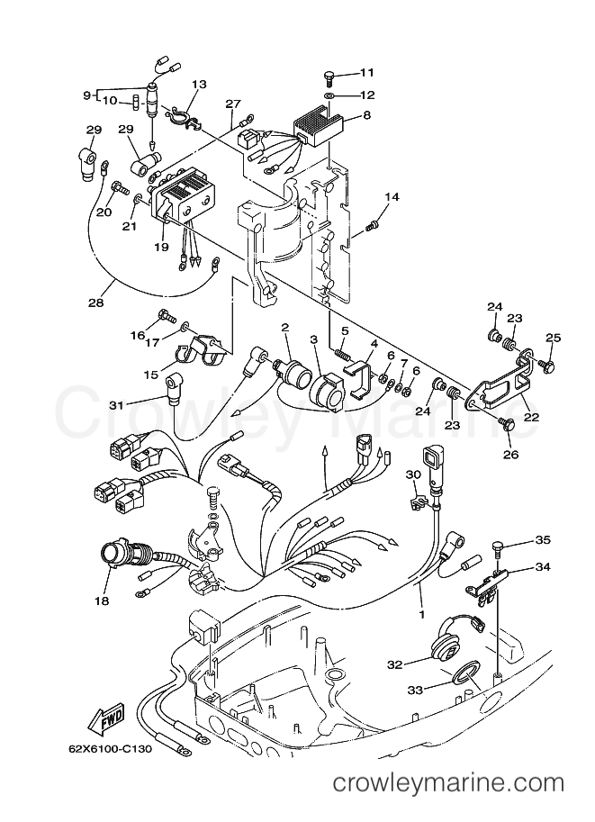 Yamaha Motors 40TLRC (63D9) [080] - ELECTRICAL 2