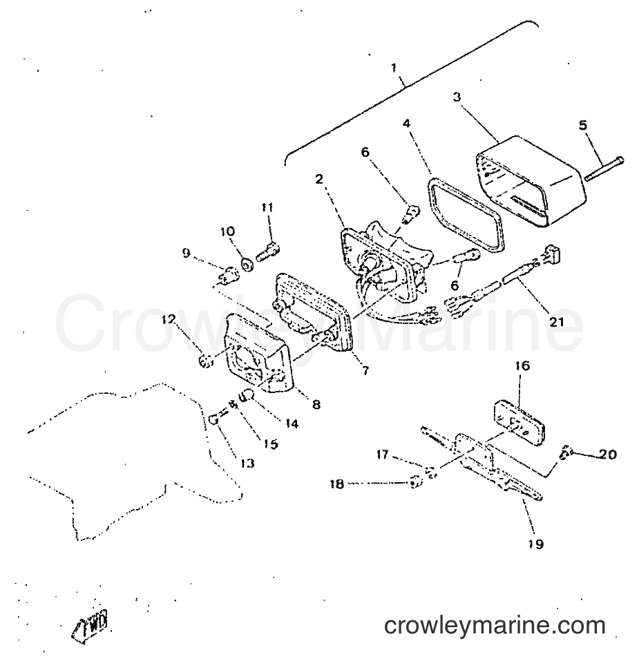 1998 Street Bike SR250 - SR250 (21L2) [010] - TAILLIGHT