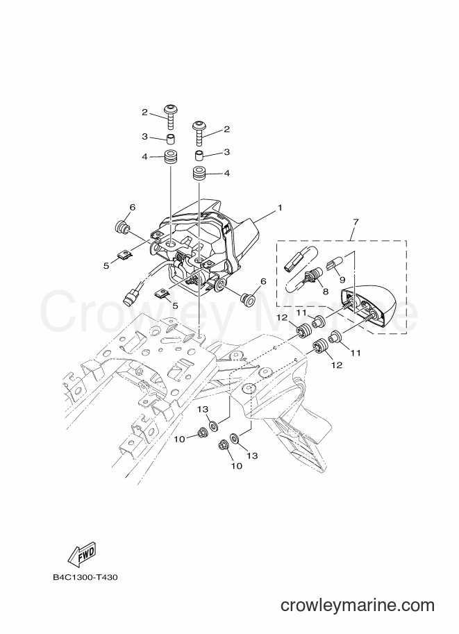 2018 Street Bike MTN690-A - MTN690-A (B4C1) [010] - TAILLIGHT
