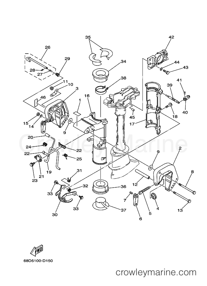 Yamaha Motors F4MLH (68D6) [060] - BRACKET