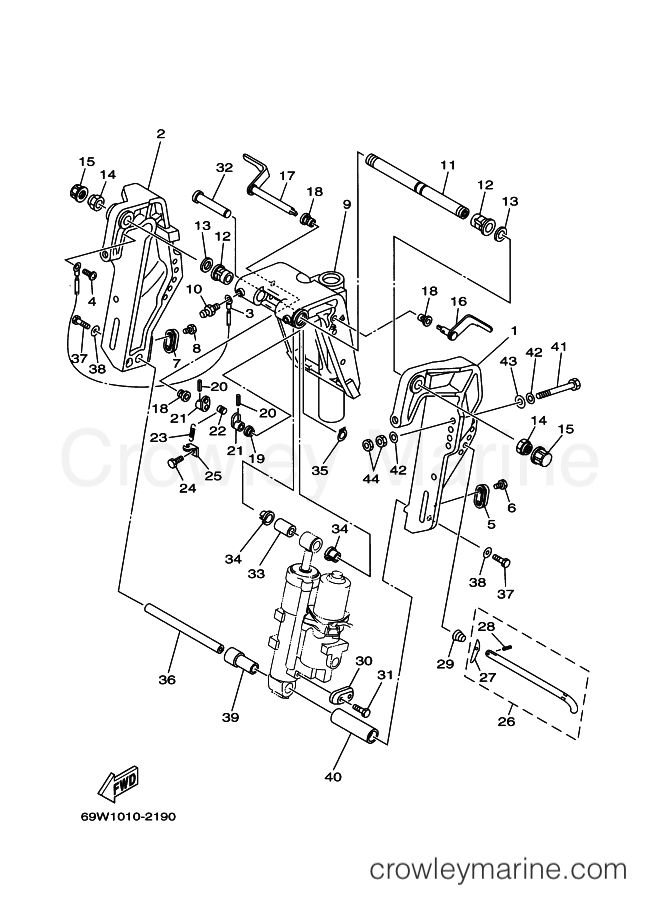 Yamaha Motors F40C (60K1) [020] - BRACKET 1