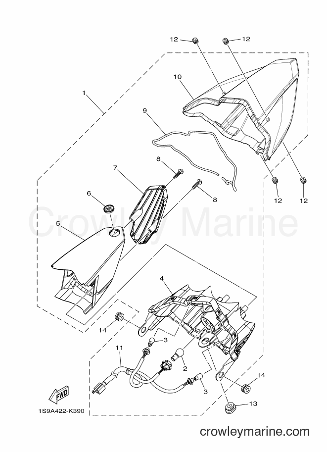 Yamaha Motors T135SEC (1S9B) [010] - TAILLIGHT