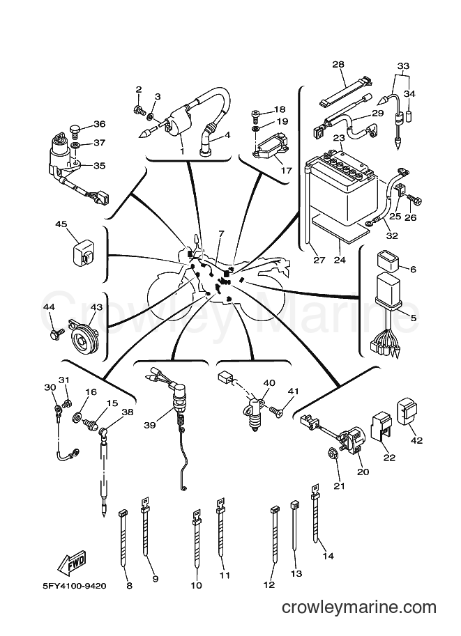 1999 Dirt Bike TW200E - TW200E (5FY4) [010] - ELECTRICAL 1