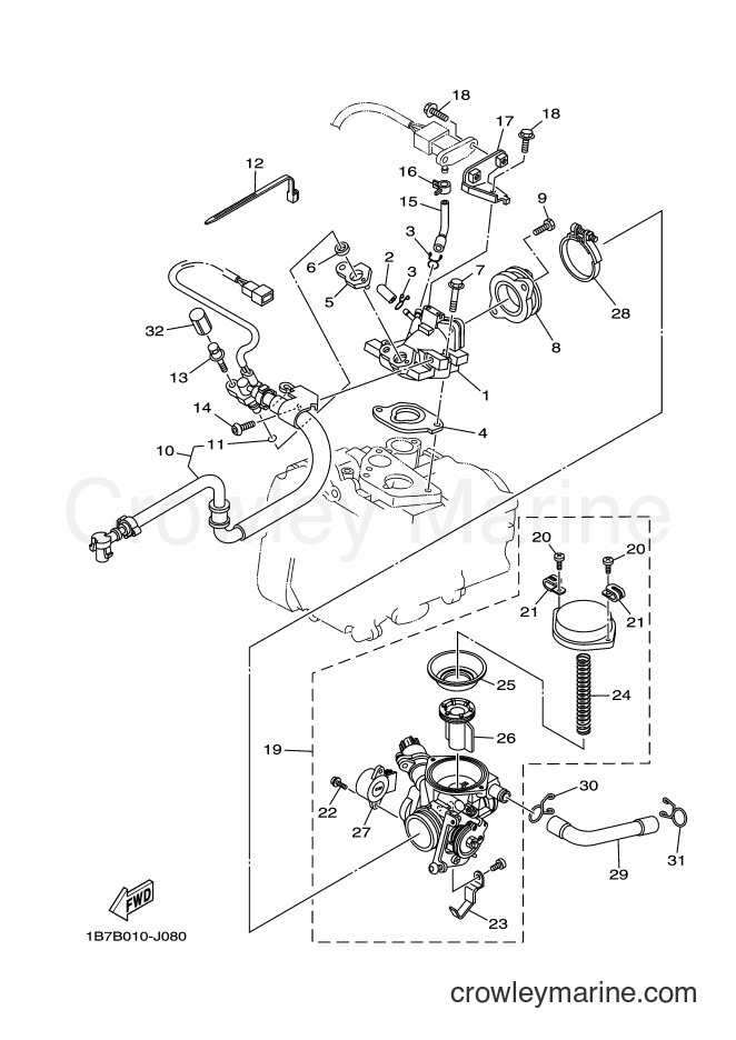 Yamaha Motors CP250 (1B7F) [010] - INTAKE
