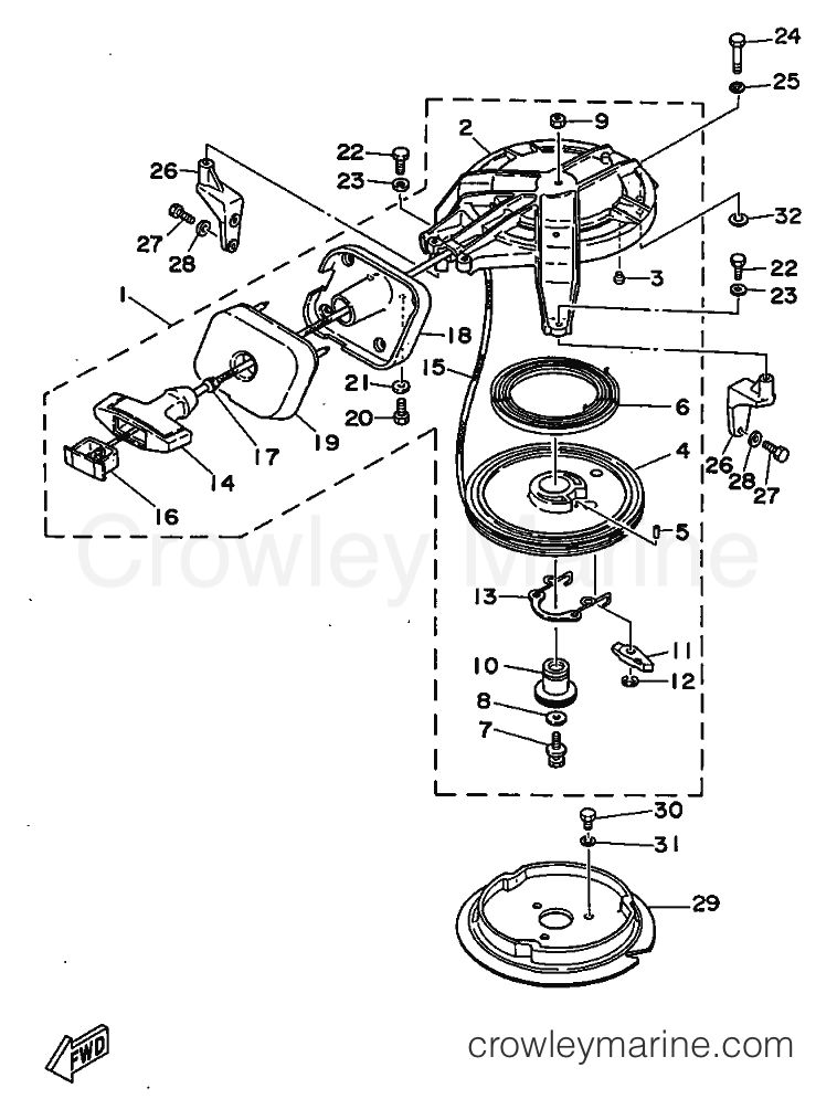 Yamaha Motors E8D (677) [999] - STARTER