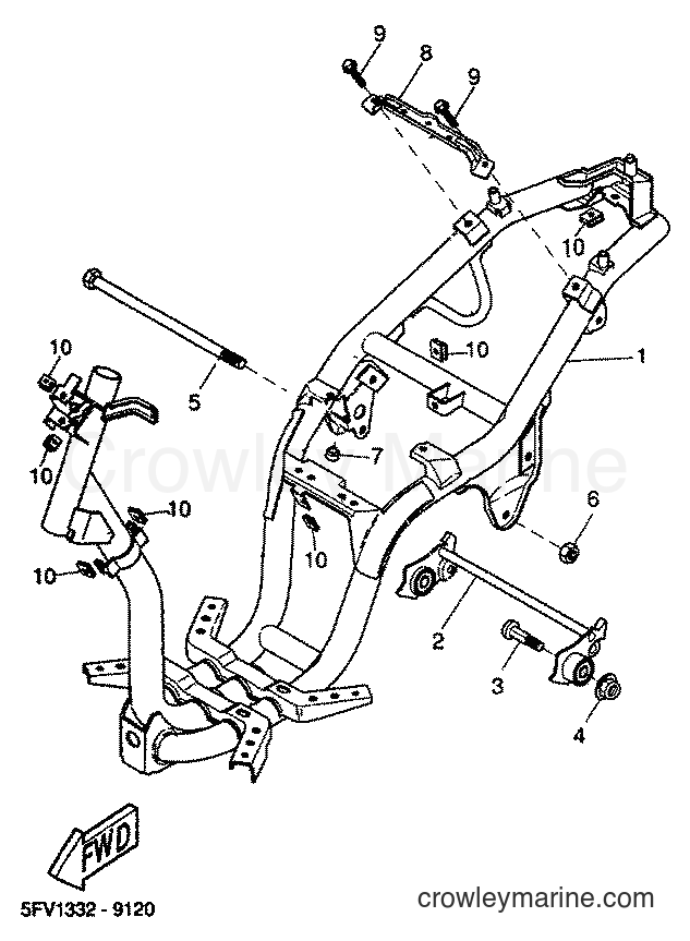 2001 Scooter YH50 - YH50 (5PF1) [030] - FRAME